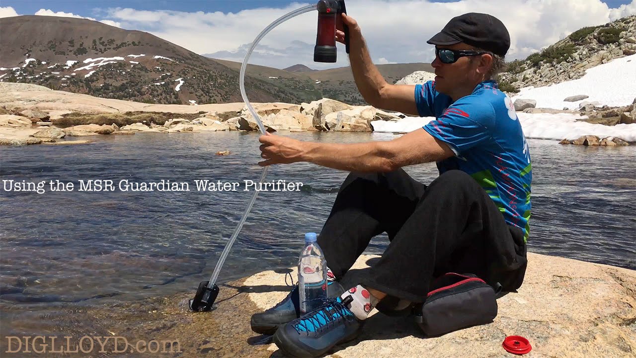 Using the MSR Guardian water filter