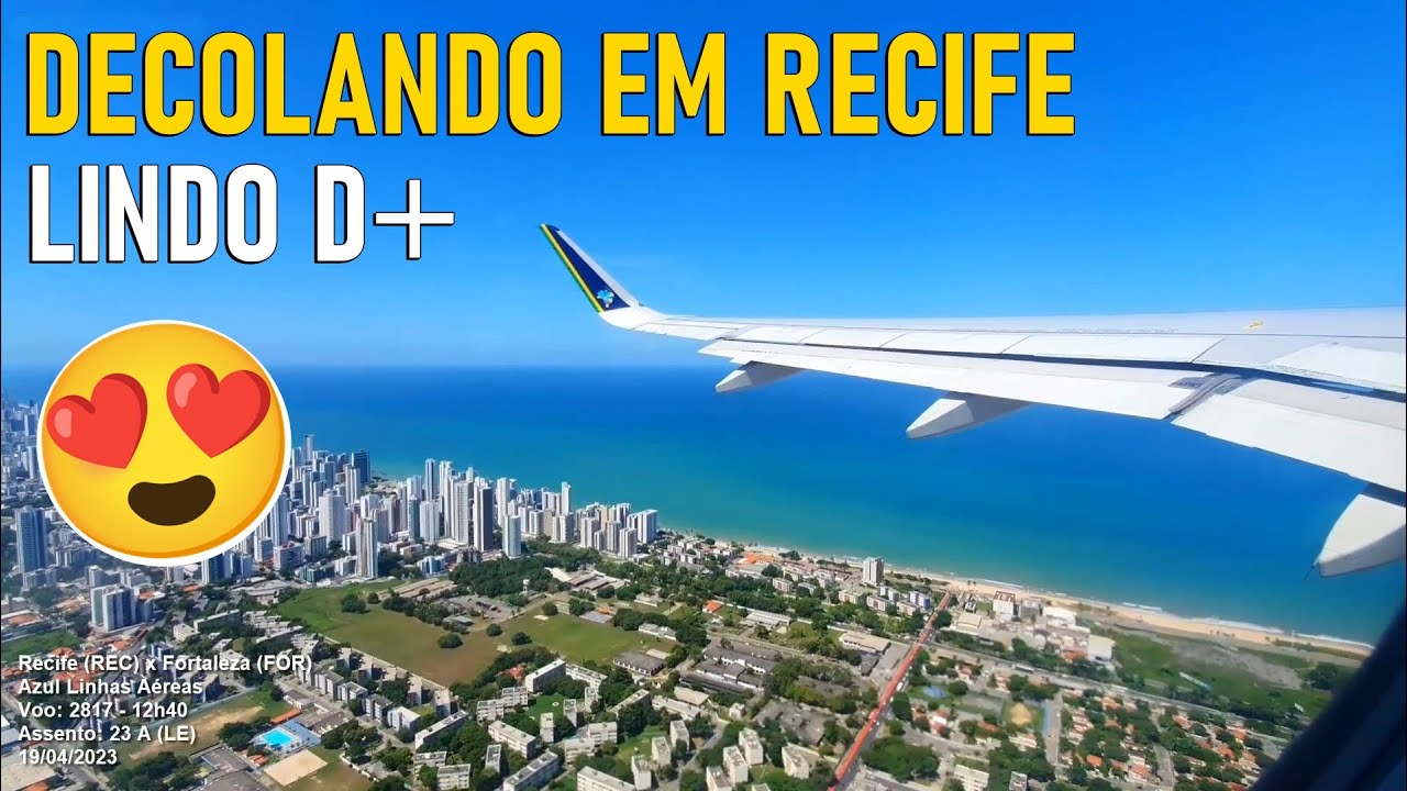 DECOLAGEM EM RECIFE na Azul | Aeroporto Internacional dos Guararapes | SBRF