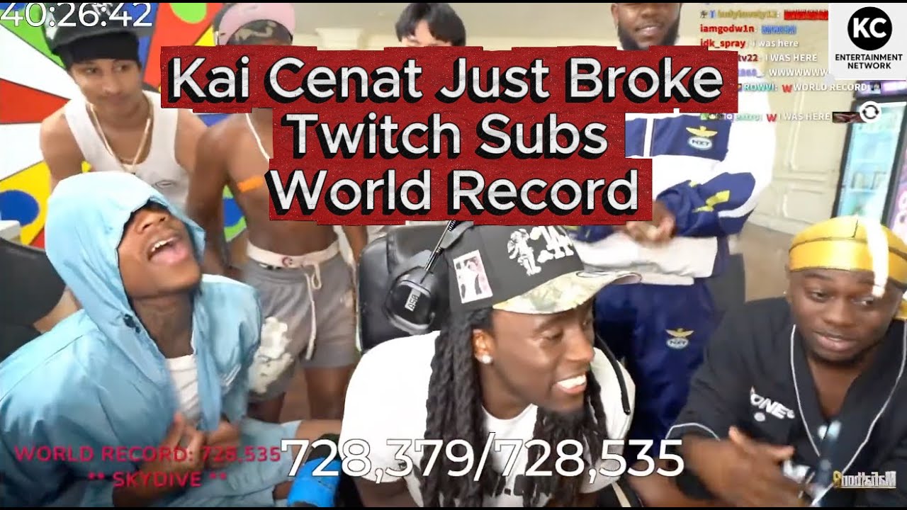 Kai Cenat Breaks the World Record for Subs 🚀🔥
