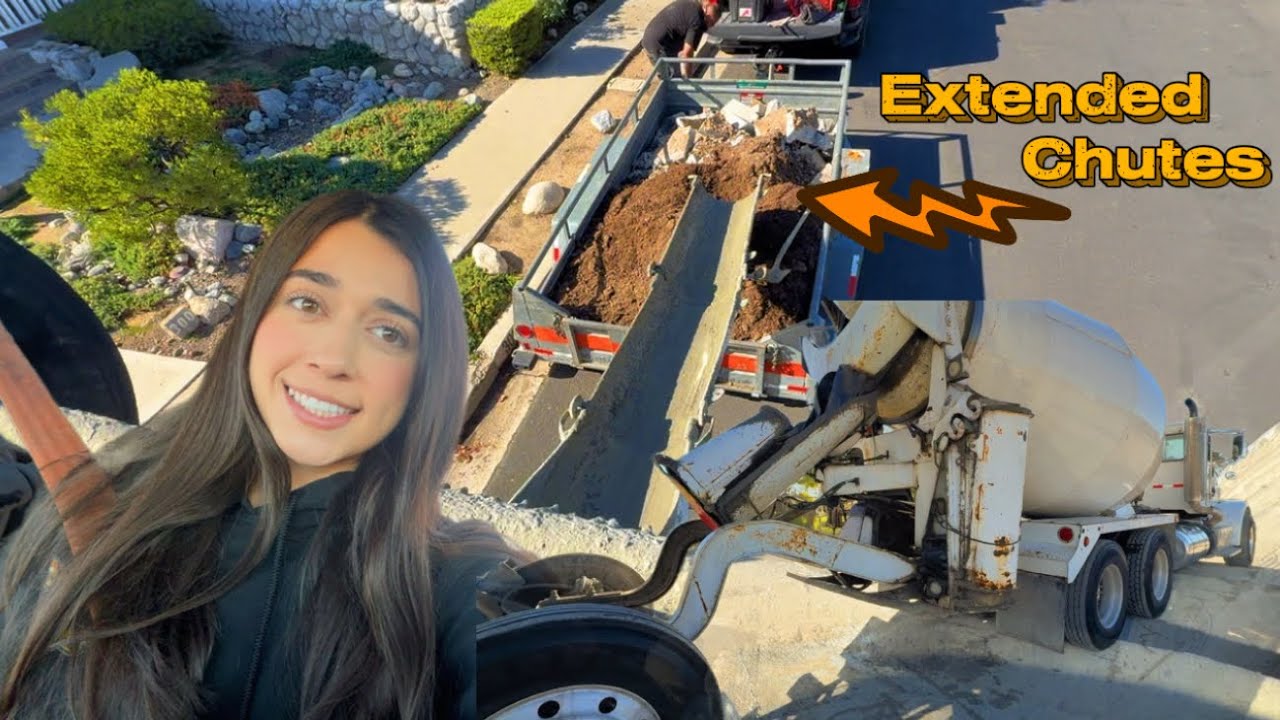Backing a 20-Ton Concrete Truck Can Destroy Your Driveway! Use Chutes 