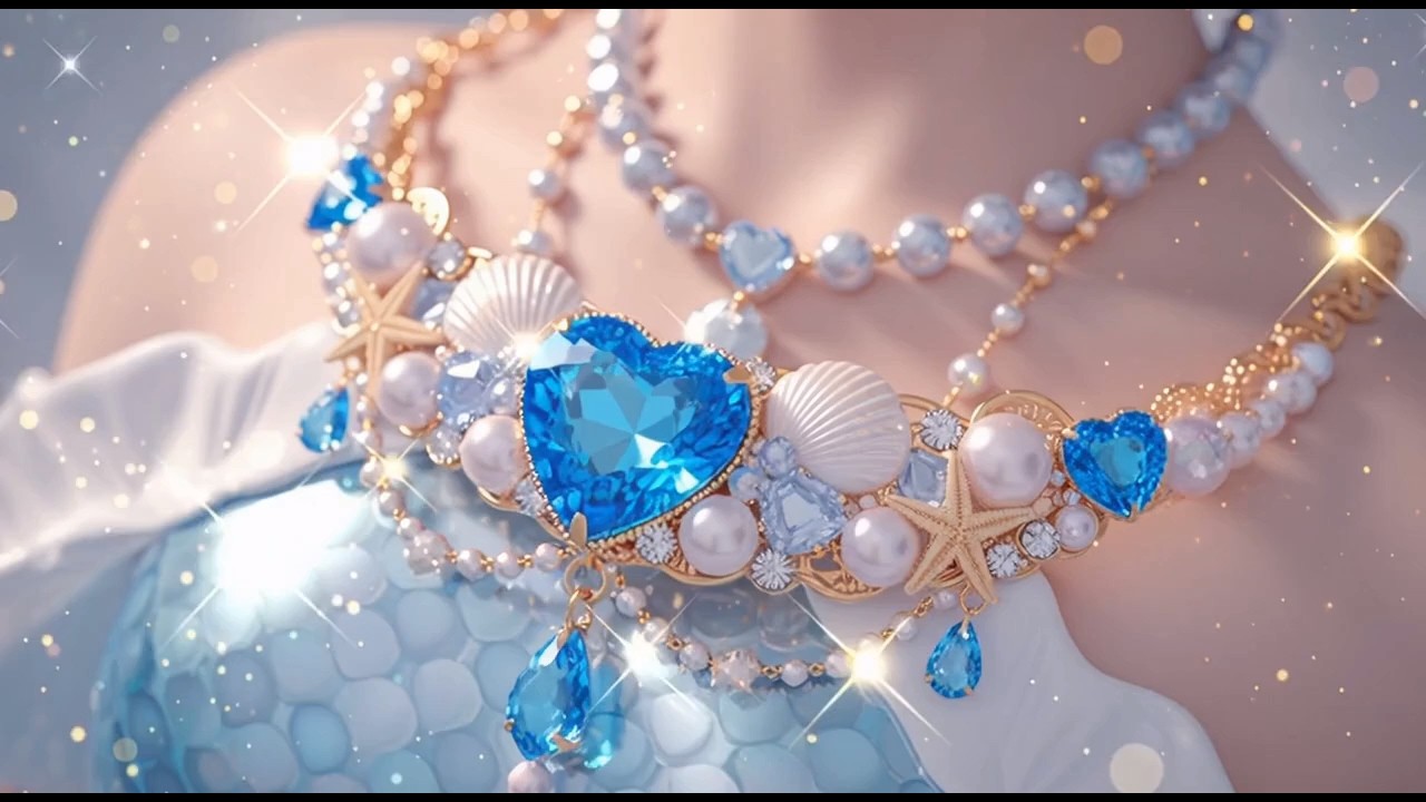 🐚人魚をモチーフにしたアクセサリー「マーメイドアクセサリー」AI Relaxing & Satisfying
