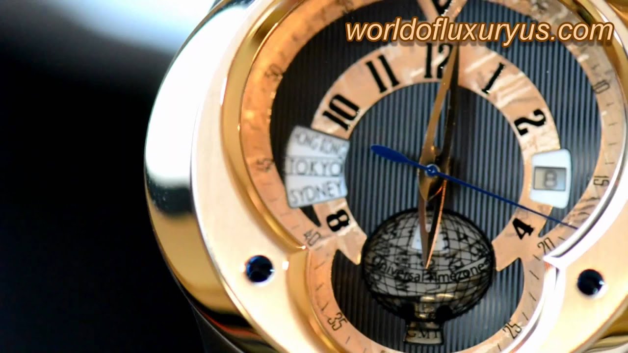 Franc Vila Esprit Unique Universal Time Zone GMT Automatic Men's Watch