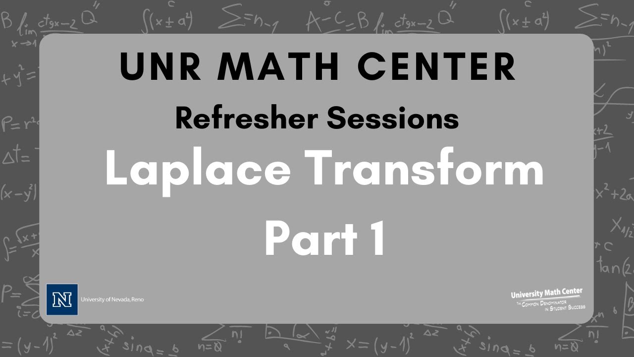 Refresher Session: Laplace Transform Introduction | Differential Equations