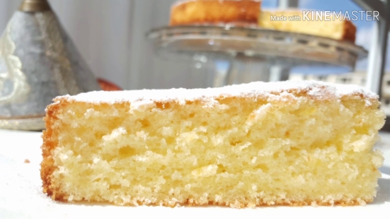 Recette du cake au citron moelleux     كيكة الليمون الرطبة