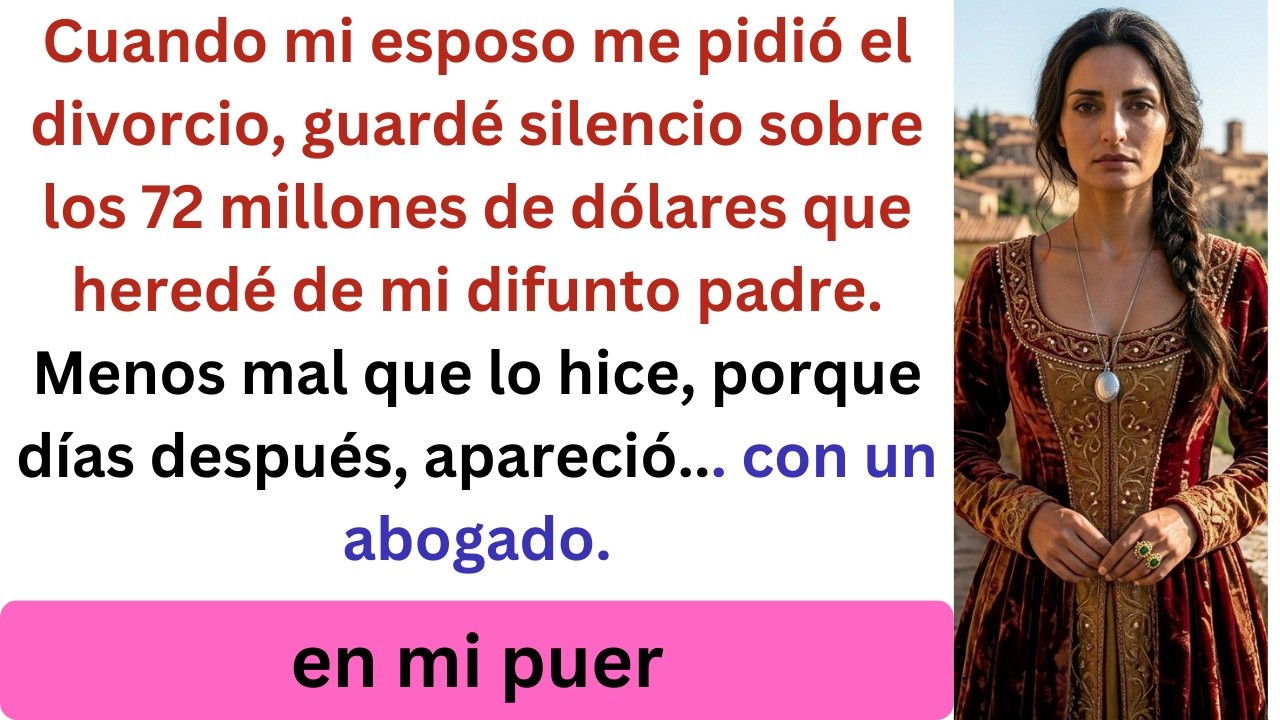 Cuando mi marido me pidió el divorcio, guardé silencio sobre los 72 millones de dólares que heredé..