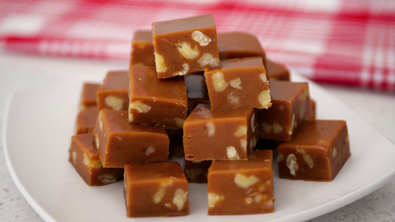 Caramelos de dulce de leche y nueces
