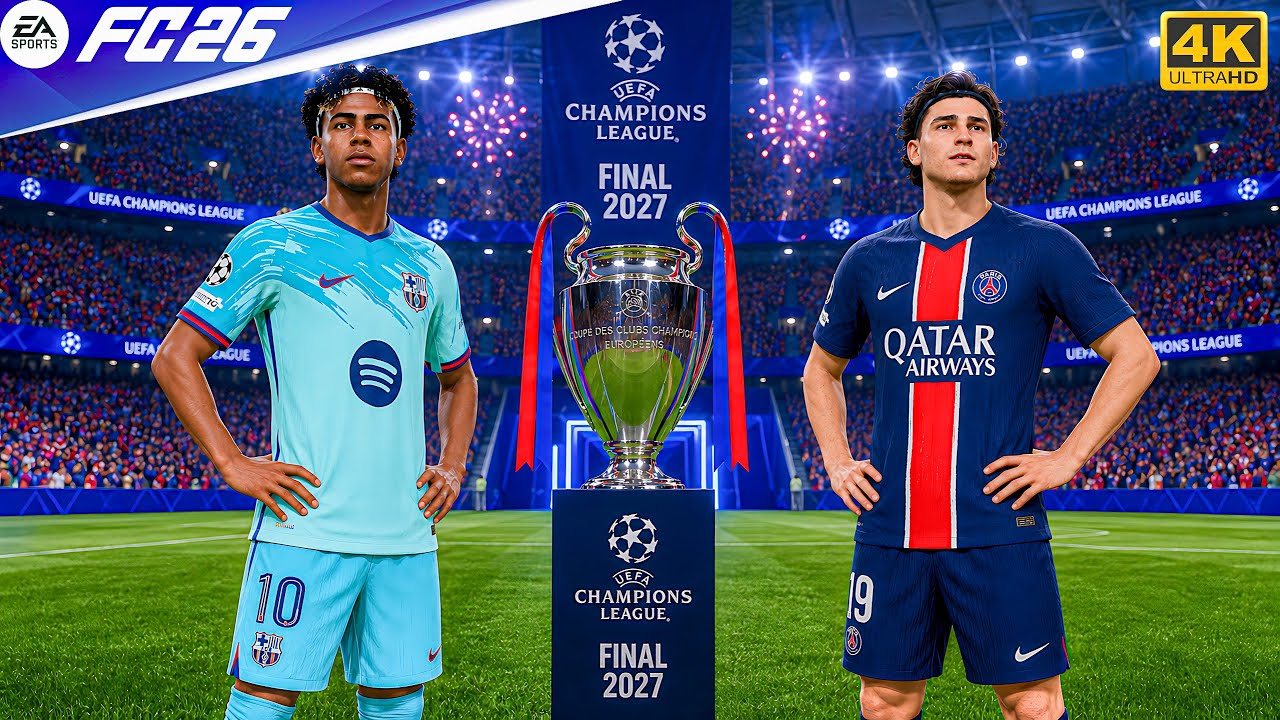 FC 26 &mdash; Барселона против ПСЖ &mdash; Финал Лиги чемпионов УЕФА 26/27 &mdash; PC&trade; [4K60] Геймплей