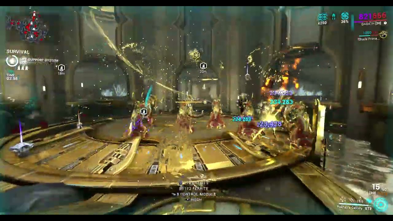 Warframe Dagath invisible rakhali's cavalry with spectral spirit