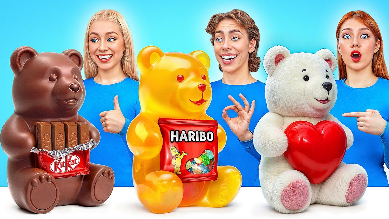 Мармеладная еда vs Настоящая еда vs Шоколадная еда Челлендж |Фантастические Лайфхаки с Едой Multi DO