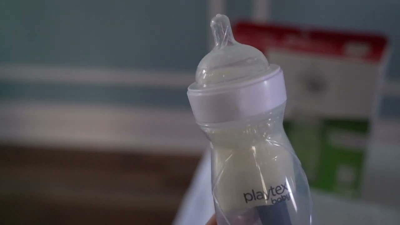 How to Use and Push the Air out of the Playtex Nurser Bottle with Disposable DropIn Liners