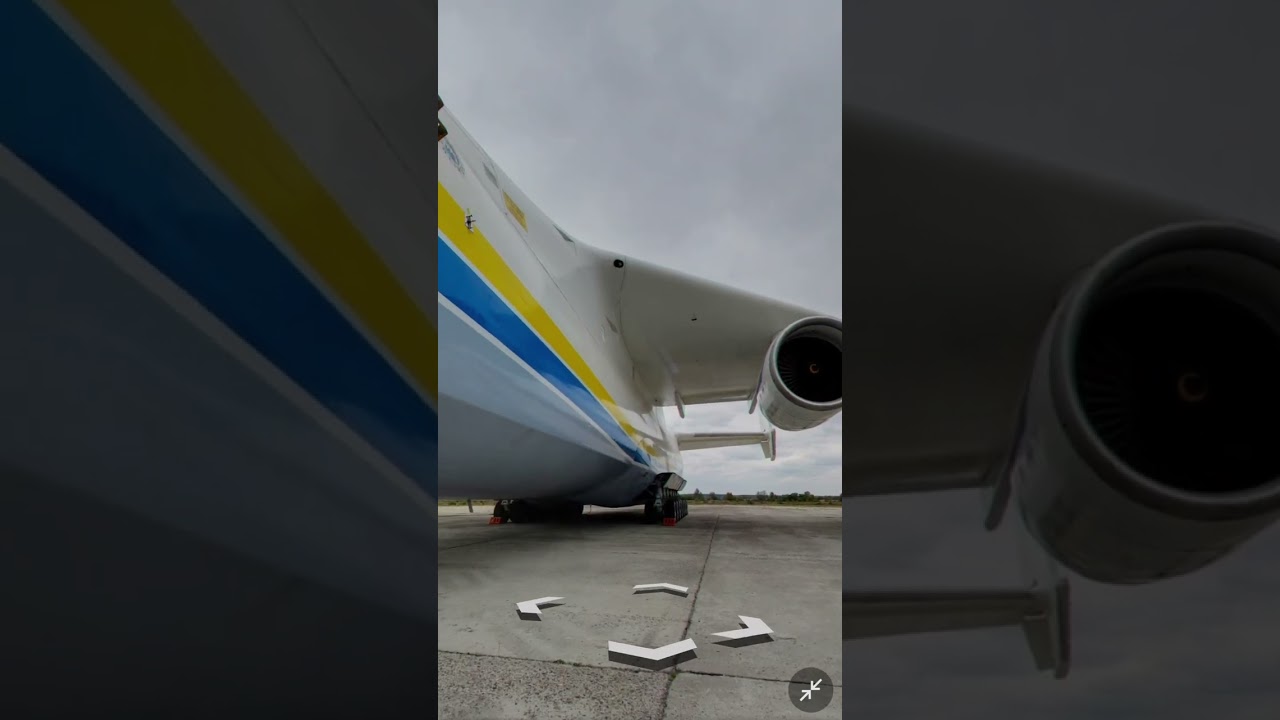 Inside the biggest plane in the world: Antonov 225 on google maps