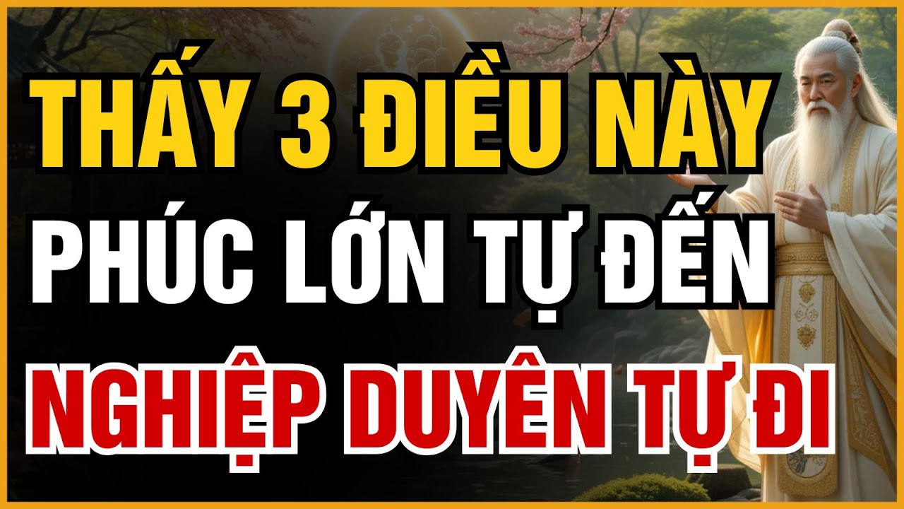 CỔ NHÂN TIẾT LỘ: THẤY 3 ĐIỀU NÀY, PHÚC LỚN TỰ ĐẾN - NGHIỆP DUYÊN TỰ ĐI | ĐẠO CỔ NHÂN