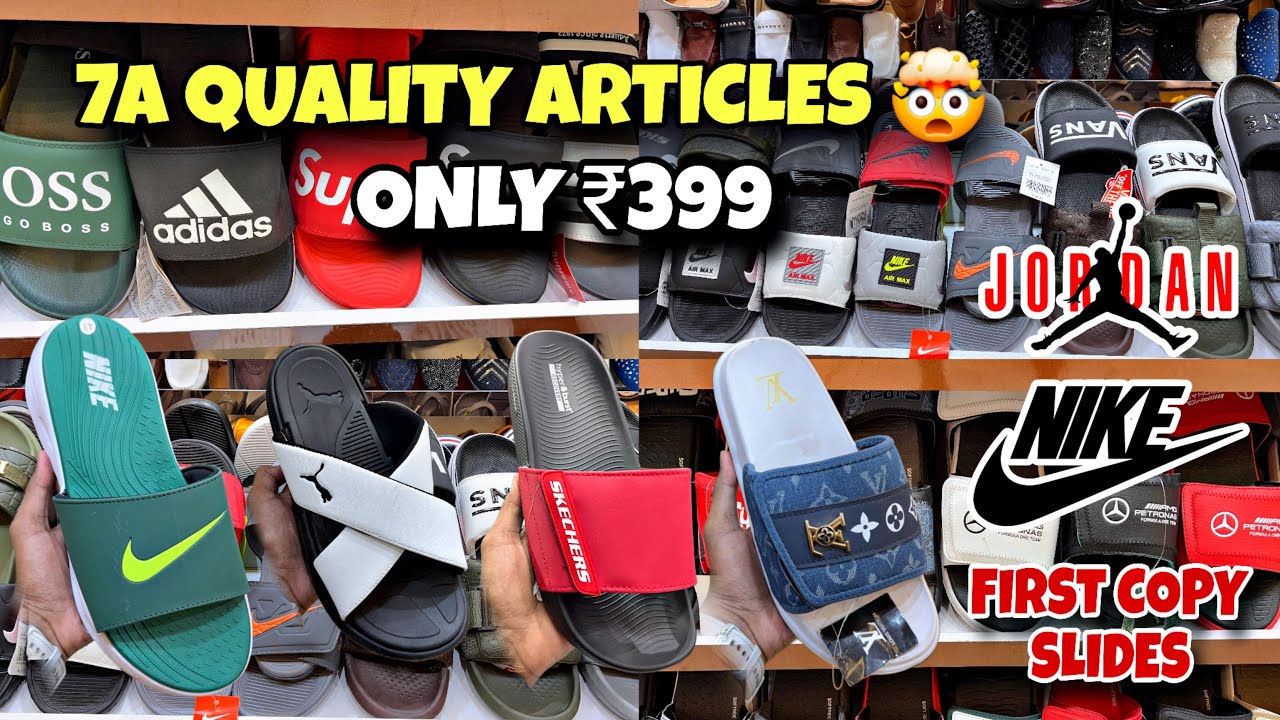 7a Quality Articles 😱| First Copy Flip Flops & Slides Just ₹299 | Branded MasterCopy Shoes In Mumbai