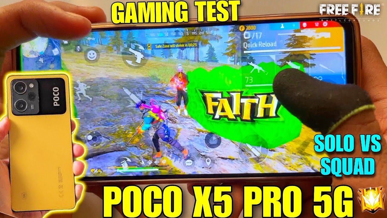 poco X5 pro 5g free fire handcam gameplay my first impression in this phone is 🤯 one tape and sniper