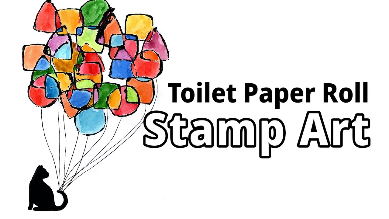[Recycling Art] How to make Toilet Paper Roll Stamp Artwork I DIY Stained Glass Art step by step