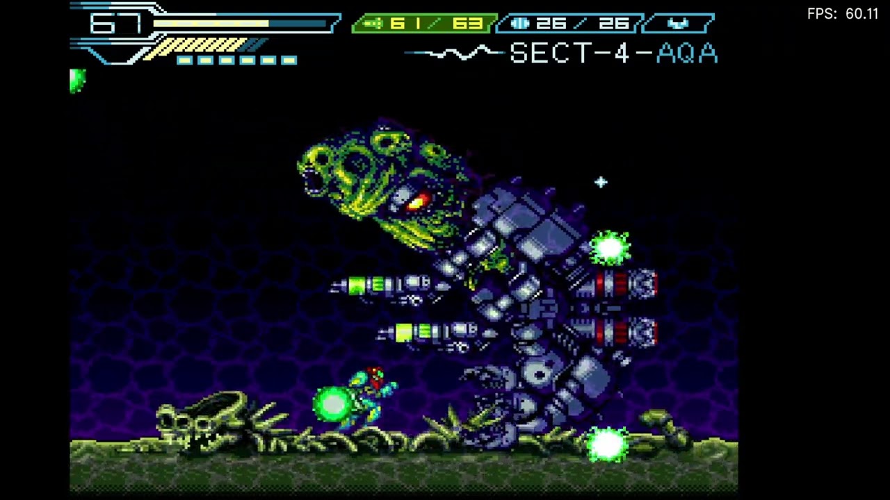 Super Metroid X Fusion  - Suitless Mecha Draygon X