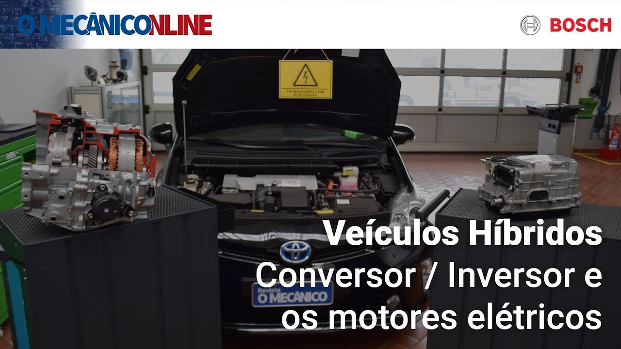 Como receber um carro híbrido na oficina: Inversor-Conversor e os motores elétricos