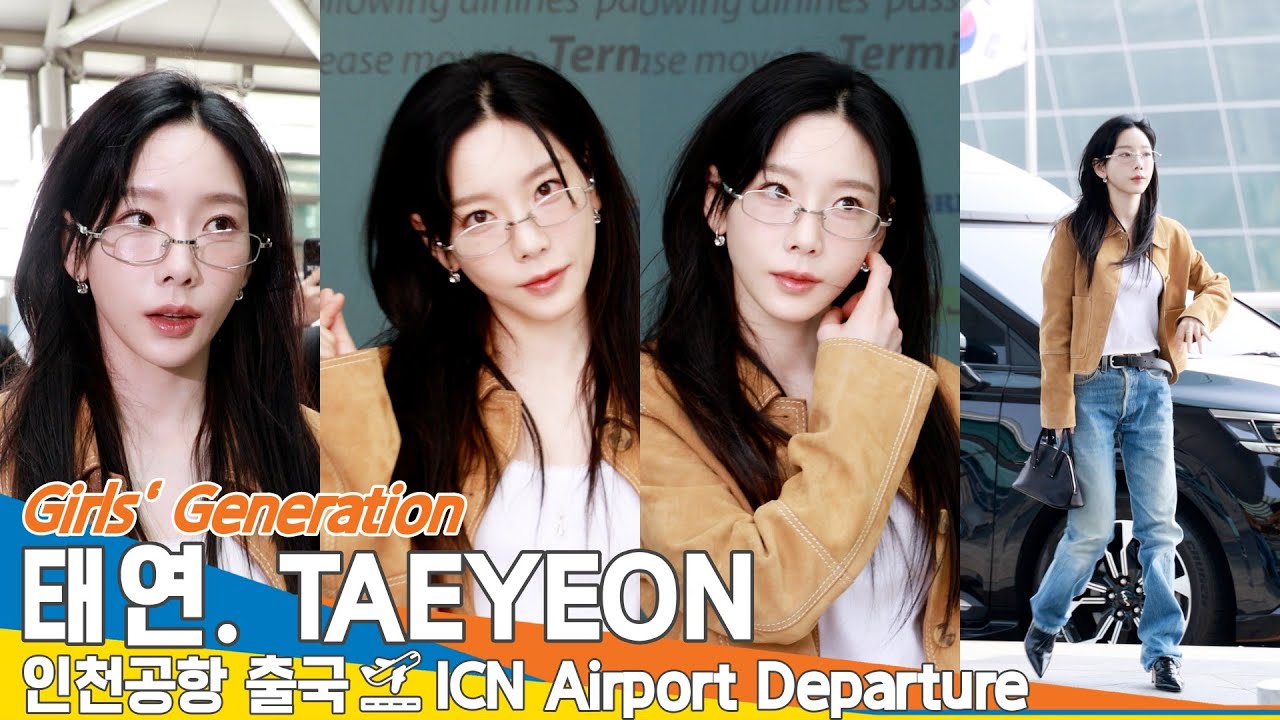 소녀시대 '태연', 반짝🌟 반짝🌟 탱구 미모💞 (출국)✈️Girls' Generation 'TAEYEON' Airport Departure 2025.3.24 Newsen