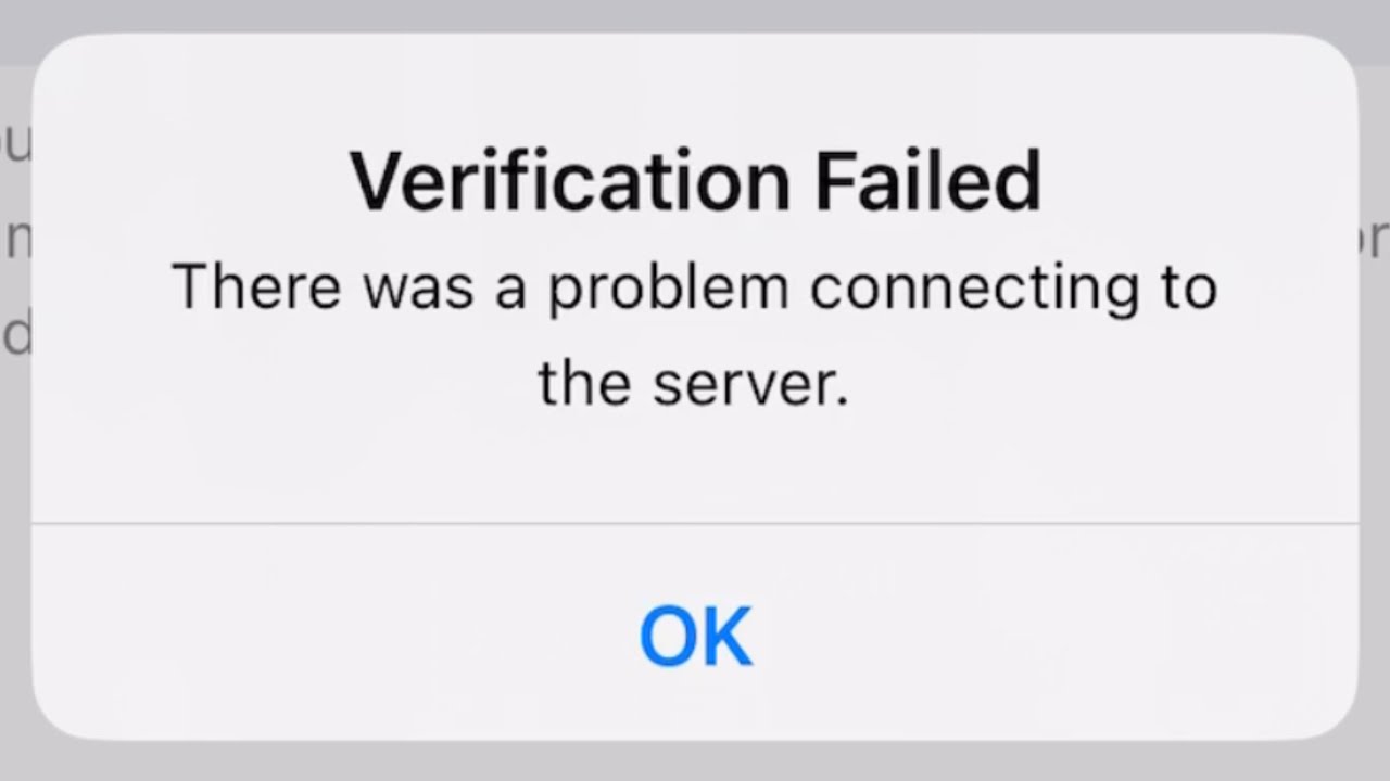Verification Failed There Was a Problem Connecting To The Server | Apple ID Verification Failed 2024