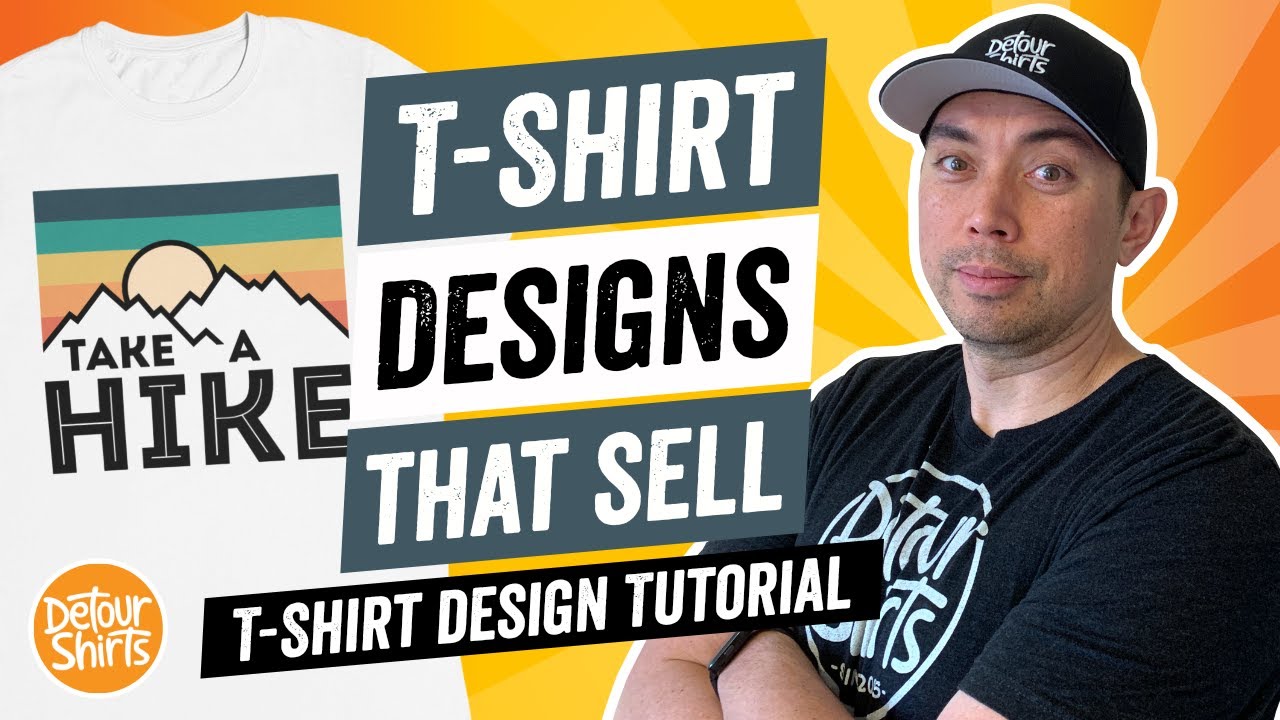 T-Shirt Designs That Sell - T Shirt Design Tutorial for Non-Designers, Make This for Print on Demand