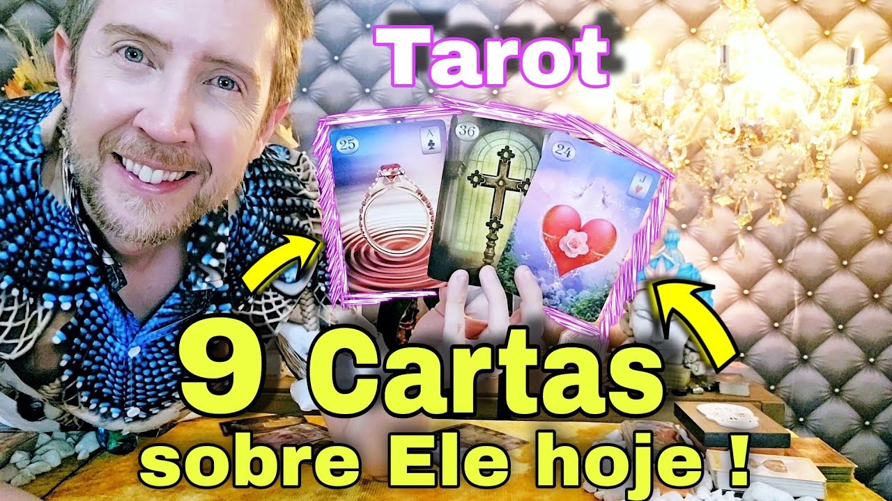 9 cartas sobre ele hoje !Tarot de hoje-O que ele esconde , sente e pretender fazer em relação a você
