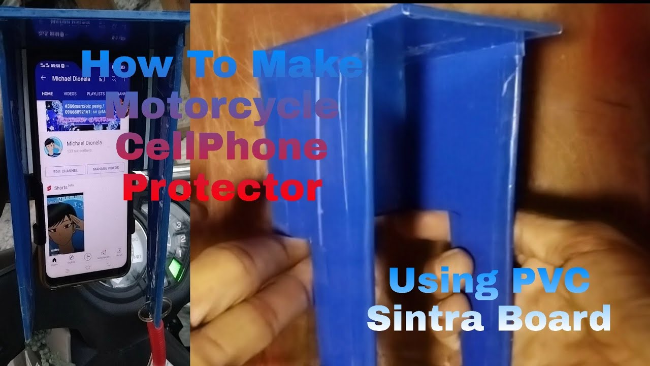 Tips on How to make a motorcycle  cellphone protector using pvc sintra board