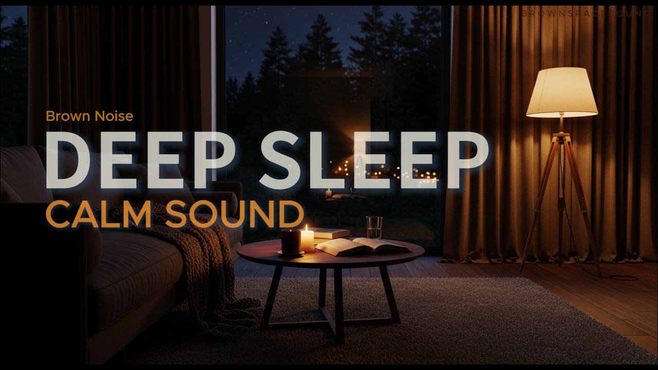 Brown Noise for Deep Sleep | Calm Sound | 8 Hours (No Loop)