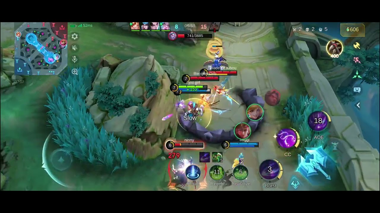 Moba legends 5 VS 5 😥😥#mistgirl #gaming 