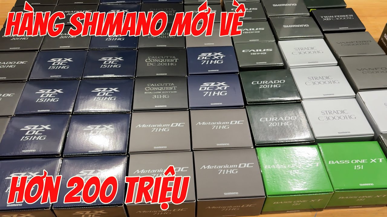 Hàng Shimano mới về các dòng máy cao cấp Japan.. Stella, Antares DC, Conquest Dc, Metanium DC..