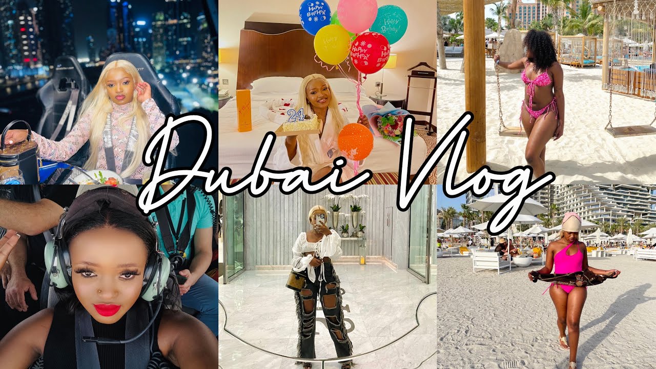 Dubai Vlog 2 ; Dinner in the sky / My birthday / Helicopter Ride