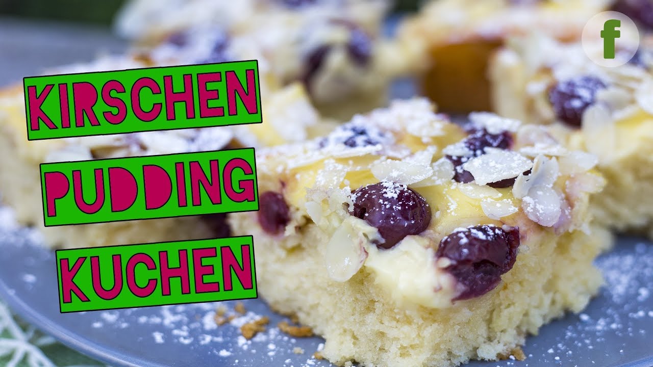 Kirschkuchen mit Pudding | köstliches Kirschkuchen Rezept | Backen