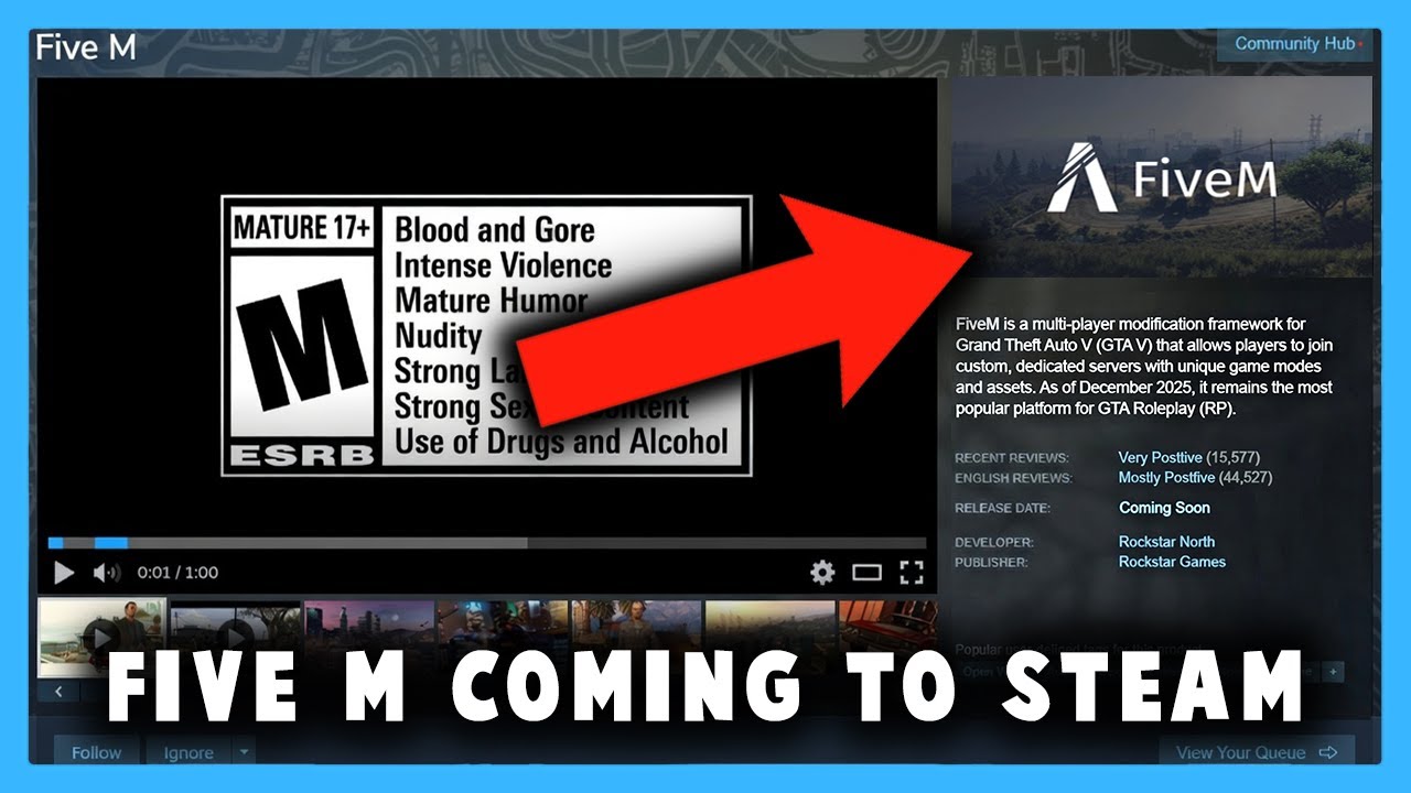 FiveM появится в Steam.