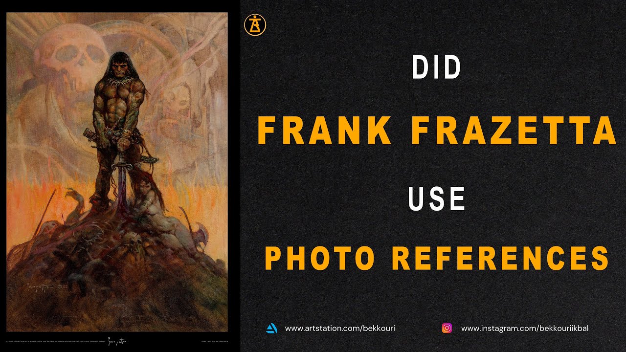 DID FRANK FRAZETTA USE PHOTO REFERENCE ?