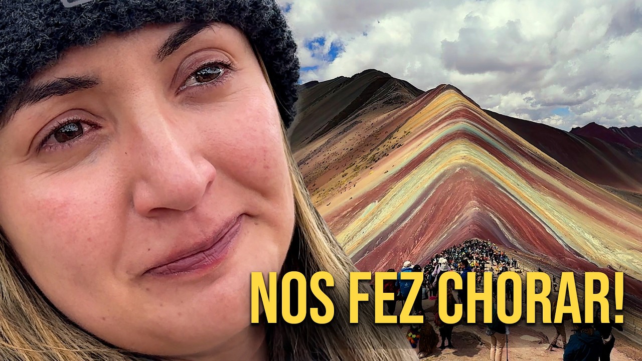 VINICUNCA - CHORAMOS AO CHEGAR NA MONTANHA DAS 7 CORES NO PERU