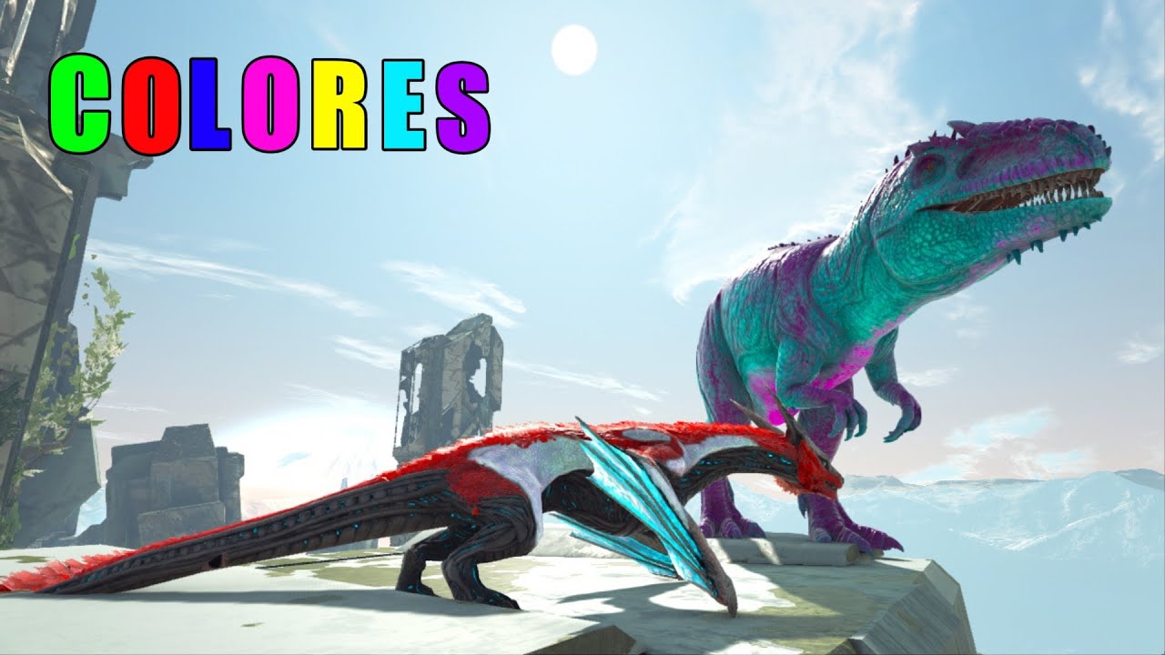 Los mejores colores de Managarm y Giganotosaurus | ARK Survival evolved