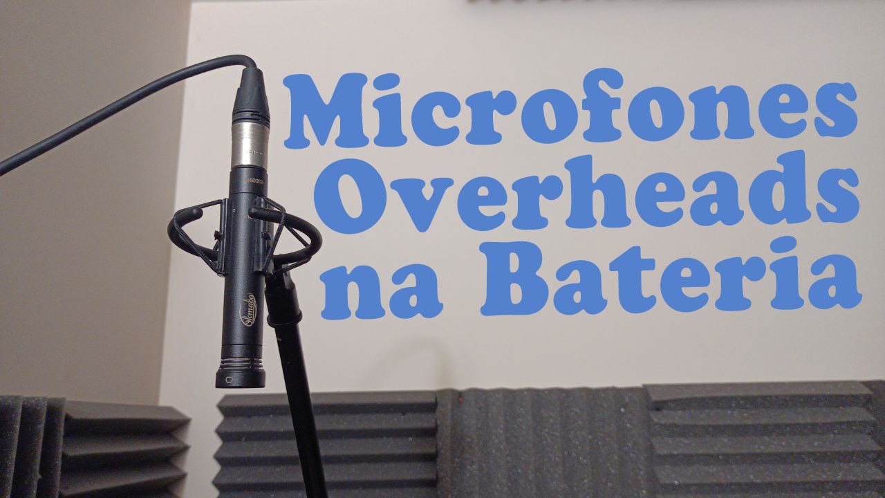 Gravando Bateria - Posicionando os Microfones Overheads