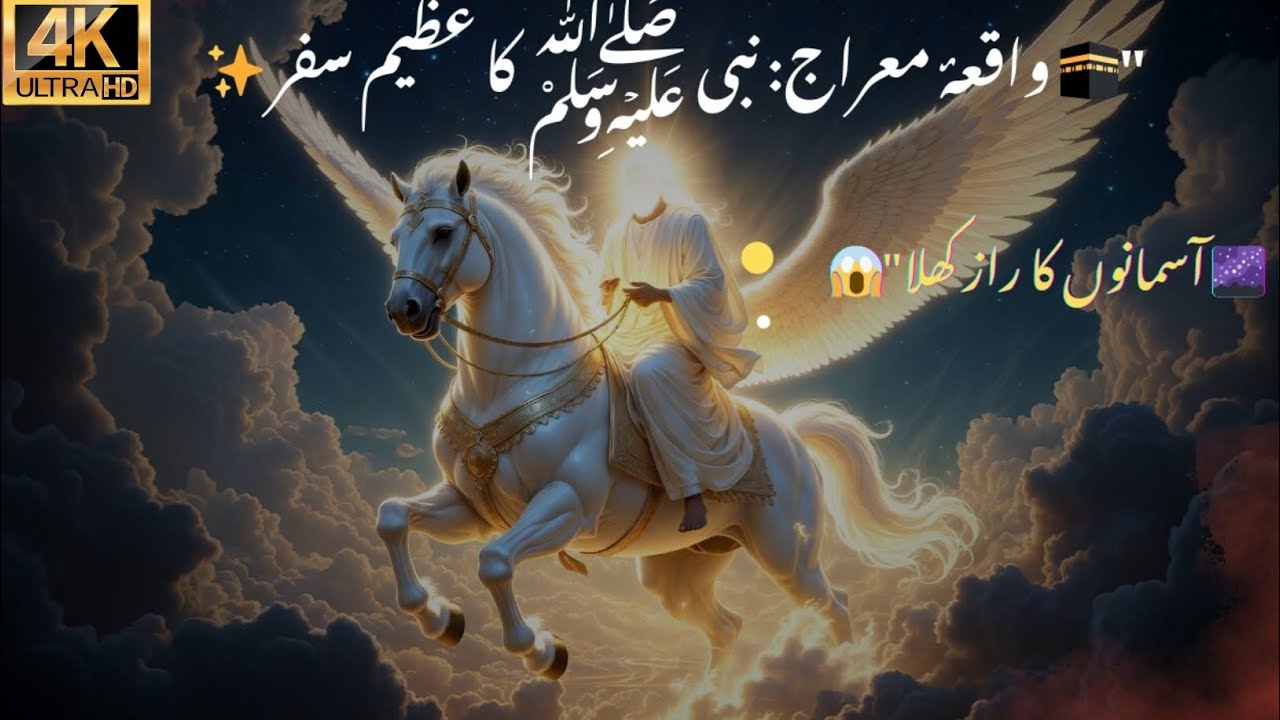 واقعہ معراج نبی کریم صلی اللہ علیہ وسلم کا عظیم سفر💝❤️♥️📿📿🖤