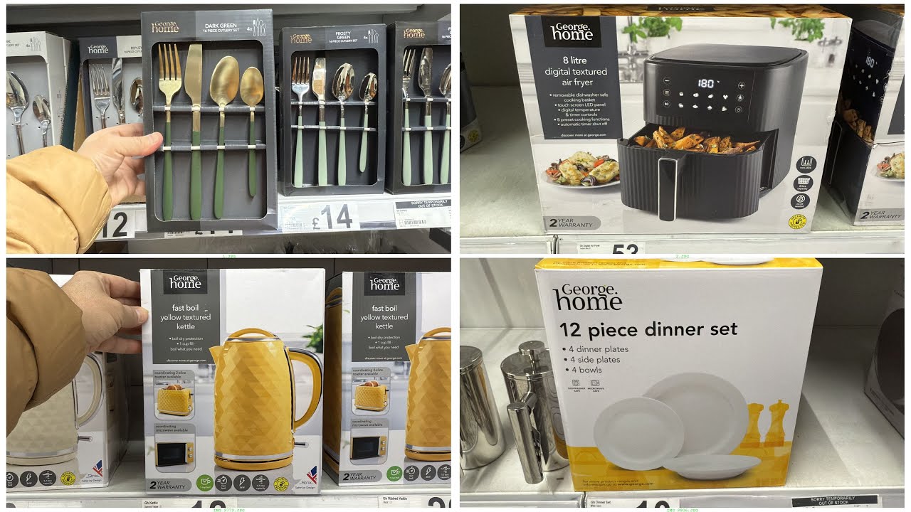 ASDA George home collection ; George home Cooking & Kitchen Stuff Latest Collection ' 16/01/2025