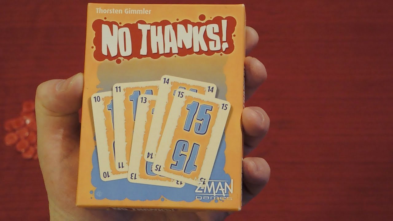 NO THANKS Card Game Quick Walkthrough w/ Doron