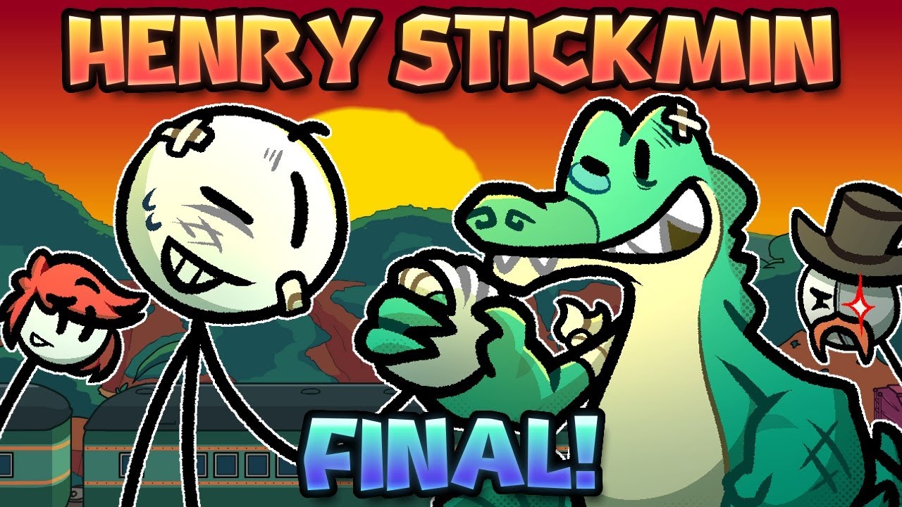 TODOS LOS EPICOS FINALES DE HENRY STICKMIN CON UN COCODRILO