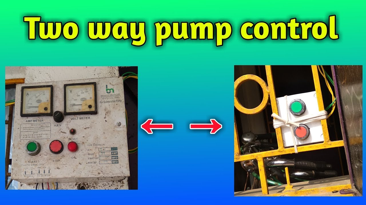 Submersible Pump control from two places | double switch for submersible pump | Free Circuit Lab
