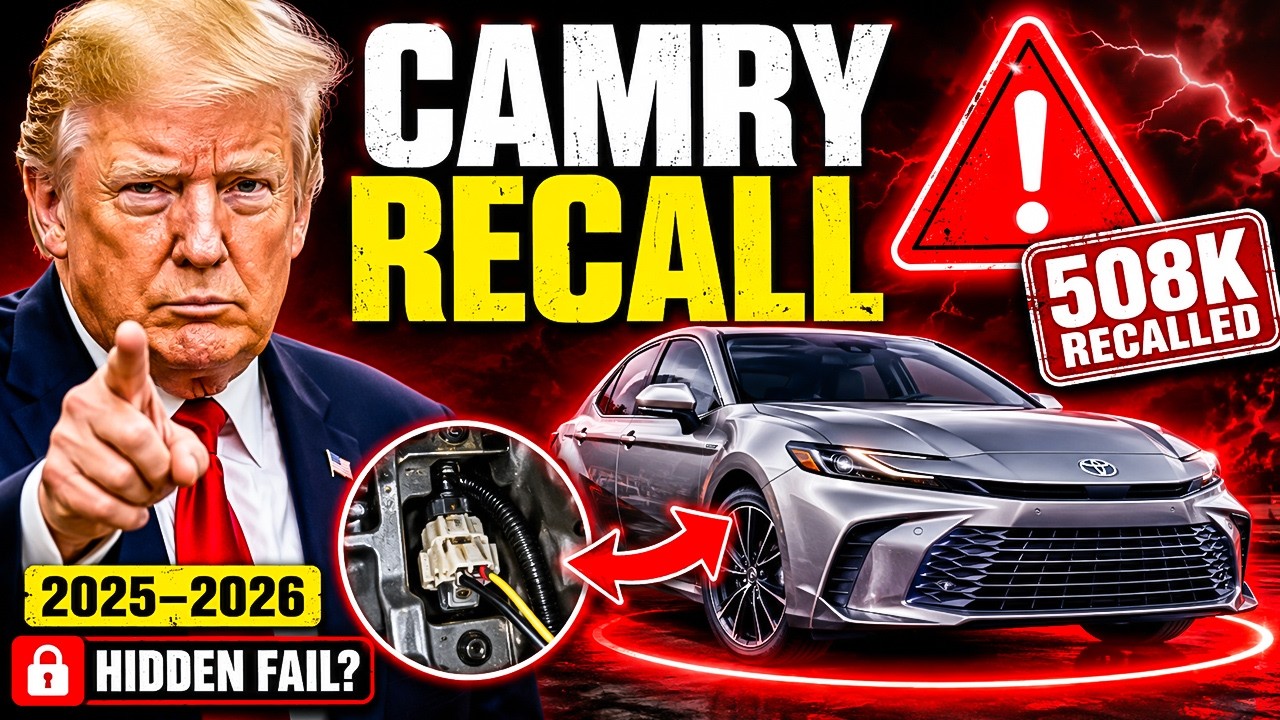 🚨 TOYOTA CAMRY OWNERS ALERT: 508,354 Cars Recalled Over a Hidden Safety Failure