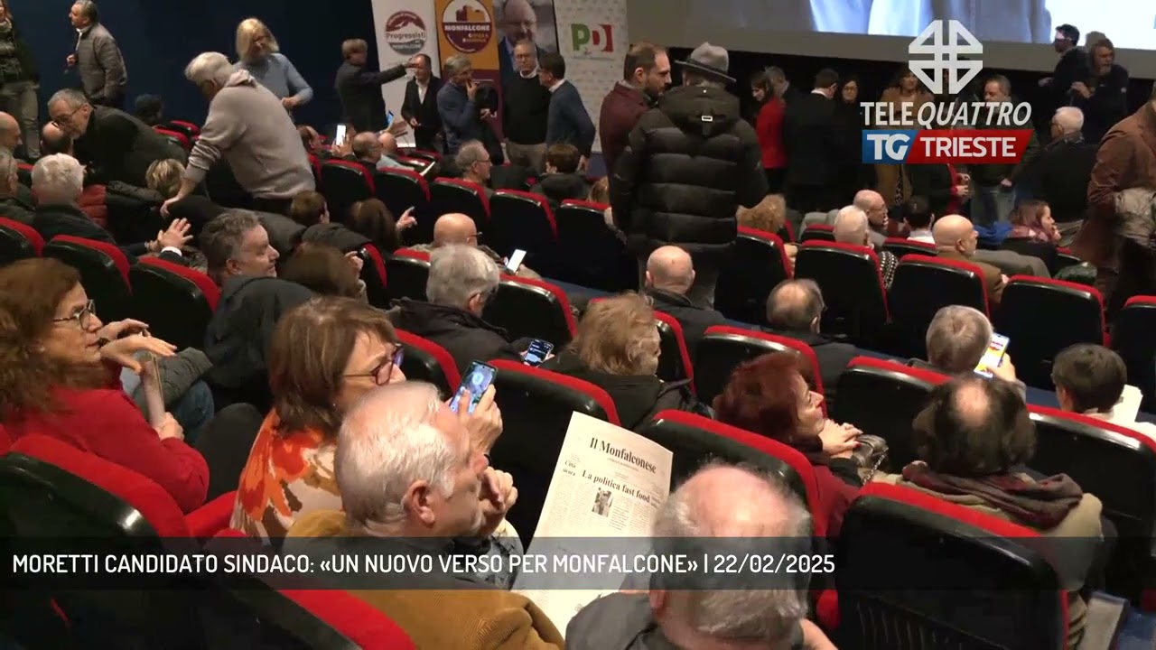 MORETTI CANDIDATO SINDACO: «UN NUOVO VERSO PER MONFALCONE» | 22/02/2025