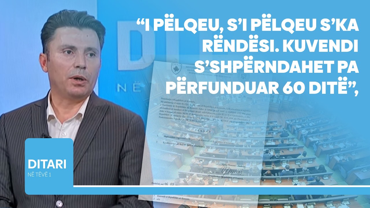 “I pëlqeu, s’i pëlqeu s’ka rëndësi. Kuvendi s’shpërndahet pa përfunduar 60 ditë”, thotë Rrustemi
