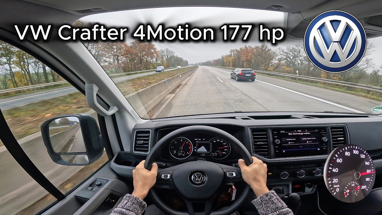 2024 Volkswagen Crafter 2.0 TDI 4MOTION (177 hp) - POV Test drive On the German Autobahn