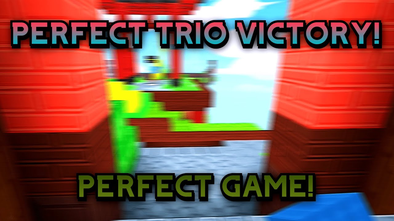 You Won't Believe How We WON EVERY SINGLE Game in Bed Wars Trios!