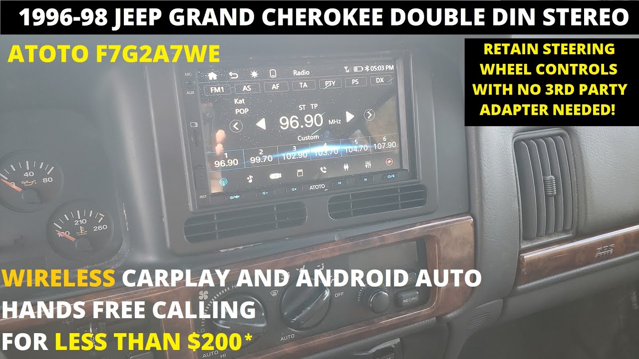 How I added Android Auto & CarPlay with Double DIN to my Jeep Grand Cherokee ZJ