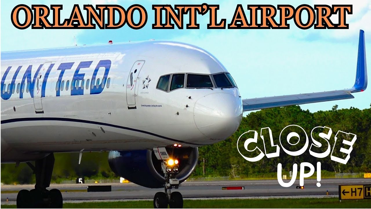 (4K) CLOSE UP | PLANE SPOTTING | ORLANDO INTL AIRPORT #aviation #planespotting #new #airplane