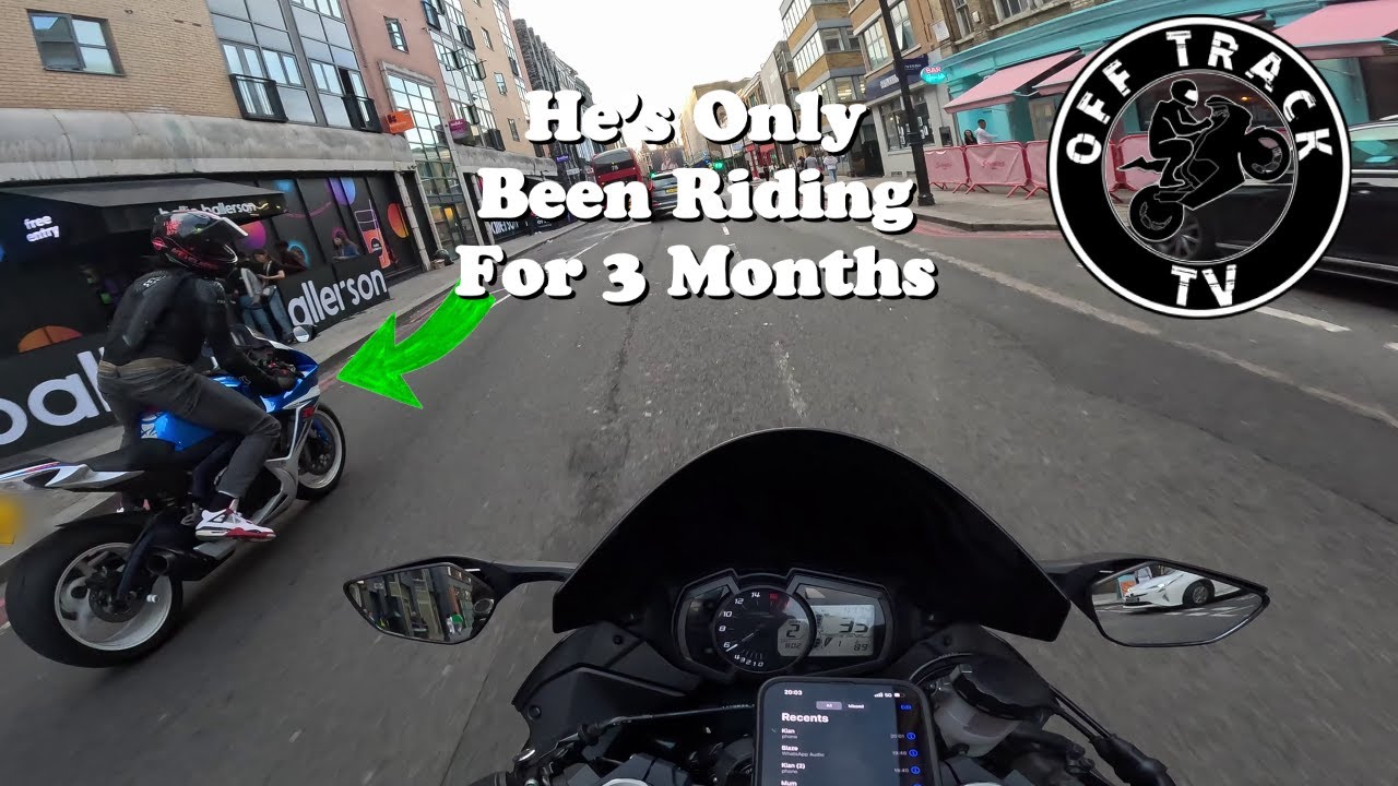 Два супербайка покоряют центр Лондона | Ninja ZX6R | GSXR 600