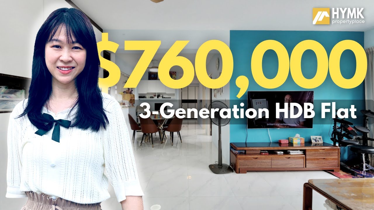 Tour A 3-Generation Singapore HDB Flat | 676B Yishun with 4-Bedrm and 3-Bathrm | 1291sqft | $760,000